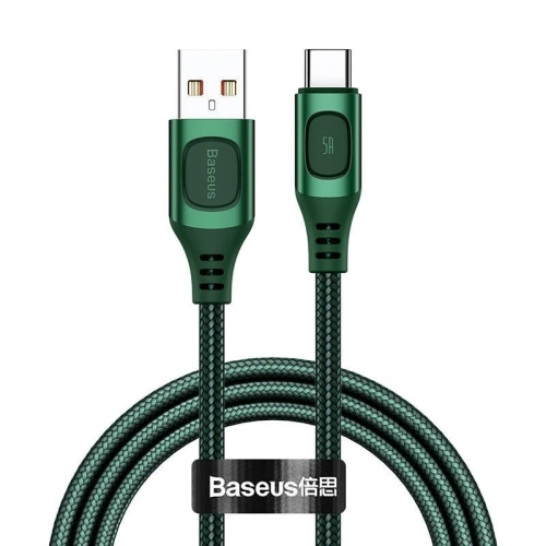 Buy Quick Charge USB-C Baseus Flash, QC 3.0, Huawei SCP, Samsung AFC, 5A, 1m (green) - BSU1746GRN - {ean13} - Home Screen Store Europe