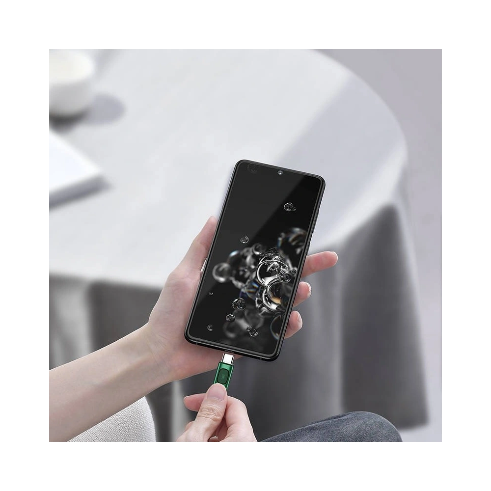 Kabel szybkiego ładowania USB-C Baseus Flash, QC 3.0, Huawei SCP, Samsung AFC, 5A, 1m (zielony)