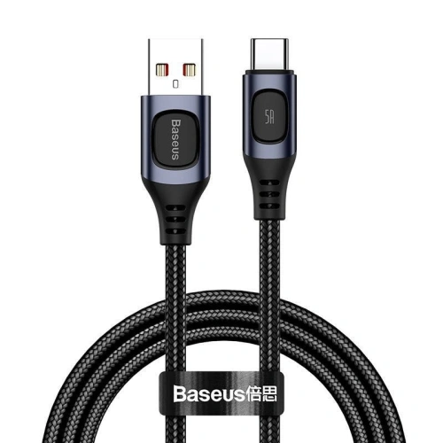 Buy Quick Charge USB-C Baseus Flash, QC 3.0, Huawei SCP, Samsung AFC, 5A, 1m (grey) - BSU1747GRY - {ean13} - Home Screen Store Europe
