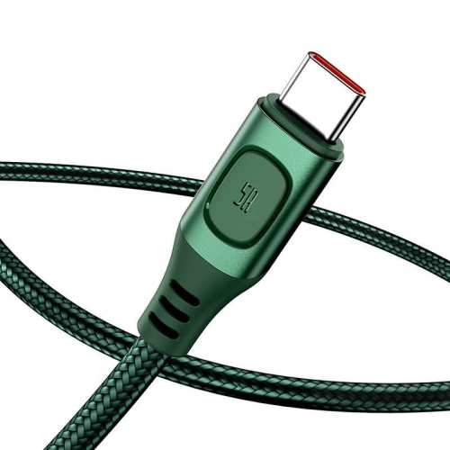 Kup Kabel szybkiego ładowania USB-C Baseus Flash, QC 3.0, Huawei SCP, Samsung AFC, 5A, 2m (zielony) - BSU1748GRN - {ean13} - Sklep Home Screen