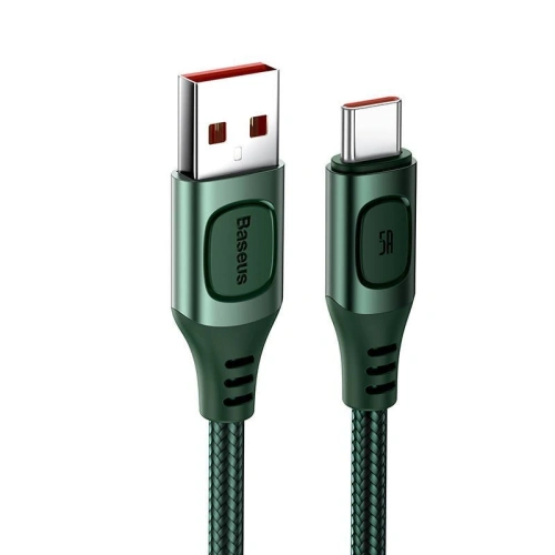 Kup Kabel szybkiego ładowania USB-C Baseus Flash, QC 3.0, Huawei SCP, Samsung AFC, 5A, 2m (zielony) - BSU1748GRN - {ean13} - Sklep Home Screen
