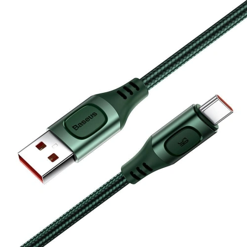 Kup Kabel szybkiego ładowania USB-C Baseus Flash, QC 3.0, Huawei SCP, Samsung AFC, 5A, 2m (zielony) - BSU1748GRN - {ean13} - Sklep Home Screen