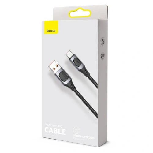 Buy Quick Charge USB-C Baseus Flash, QC 3.0, Huawei SCP, Samsung AFC, 5A, 2m (grey) - BSU1749GRY - {ean13} - Home Screen Store Europe