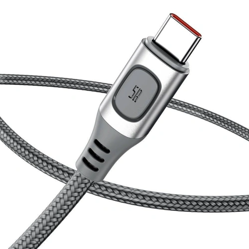 Kup Kabel rychlého nabíjení USB-C Baseus Flash, QC 3.0, Huawei SCP, Samsung AFC, 5A, 2m (stříbrný) - BSU1750SLV - {ean13} - Sklep Home Screen