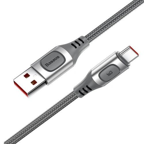 Kup Kabel rychlého nabíjení USB-C Baseus Flash, QC 3.0, Huawei SCP, Samsung AFC, 5A, 2m (stříbrný) - BSU1750SLV - {ean13} - Sklep Home Screen