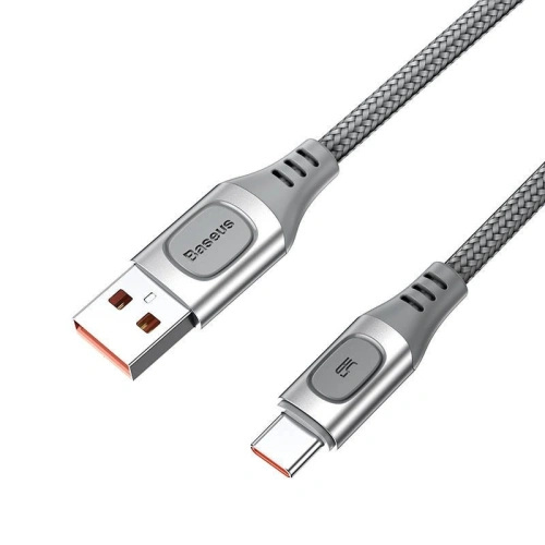 Kup Kabel rychlého nabíjení USB-C Baseus Flash, QC 3.0, Huawei SCP, Samsung AFC, 5A, 2m (stříbrný) - BSU1750SLV - {ean13} - Sklep Home Screen