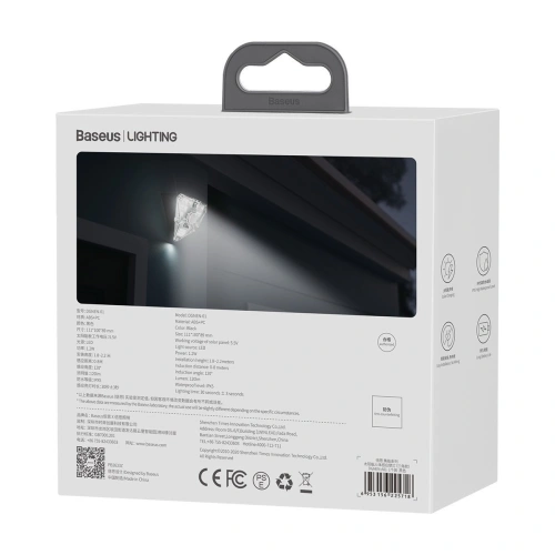 Buy External solar LED Baseus lamp with motion detector - BSU1752 - {ean13} - Home Screen Store Europe