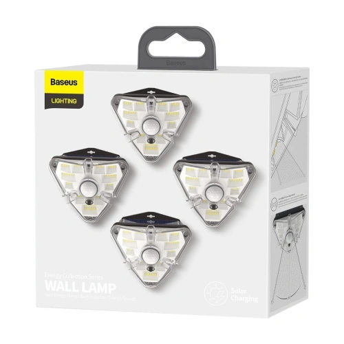 Buy External solar LED Baseus lamp with motion detector (4 pcs) - BSU1753 - {ean13} - Home Screen Store Europe