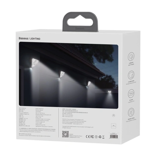 Buy External solar LED Baseus lamp with motion detector (4 pcs) - BSU1753 - {ean13} - Home Screen Store Europe