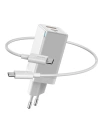 Încărcătorul de rețea Baseus GaN2 C+U, 45W, UE (alb)