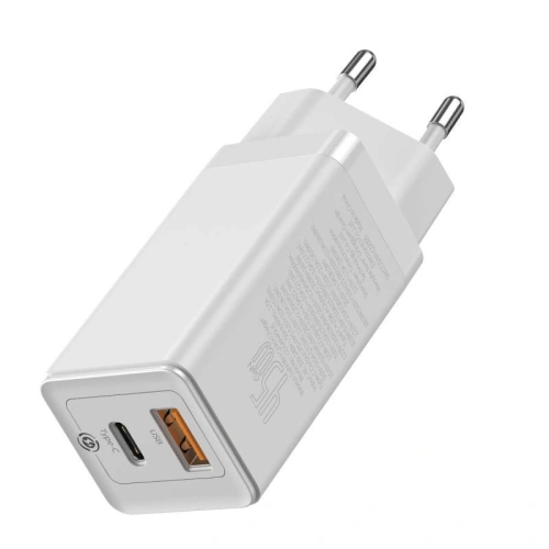 Kup Nabíječka Baseus GaN2 C+U, 45W, EU (bílá) - BSU1755WHT - {ean13} - Sklep Home Screen