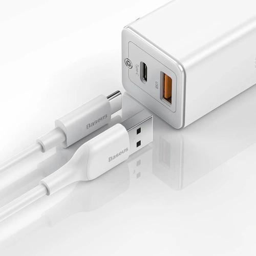 Kup Baseus Ladegerät GaN2 C+U, 45W, EU (weiß) - BSU1755WHT - {ean13} - Sklep Home Screen