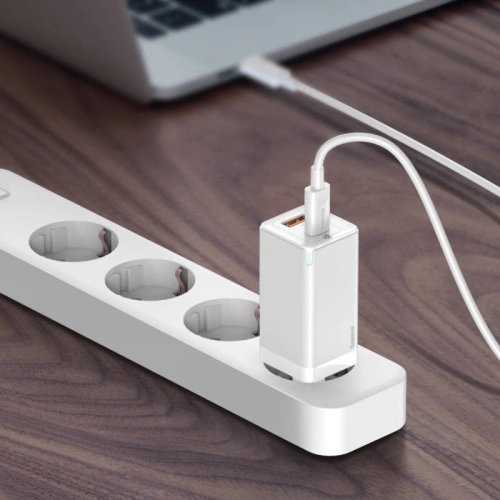 Buy Baseus quick charger GaN2 C+U, 45W, EU (white) - BSU1755WHT - {ean13} - Home Screen Store Europe