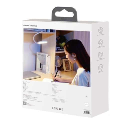 Buy Baseus Hose Comfort Reading desk lamp (white) - BSU1756WHT - {ean13} - Home Screen Store Europe