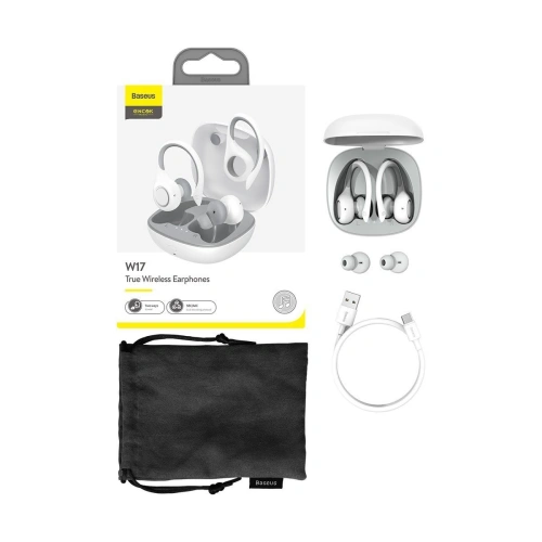 Kup Baseus Drahtloser Kopfhörer Encok W17 TWS, Bluetooth 5.0 (weiß) - BSU1760WHT - {ean13} - Sklep Home Screen