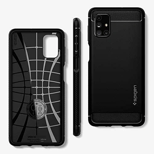 Buy Spigen Rugged Armor Galaxy M51 Matte Black - SPN1247BLK - {ean13} - Home Screen Store Europe