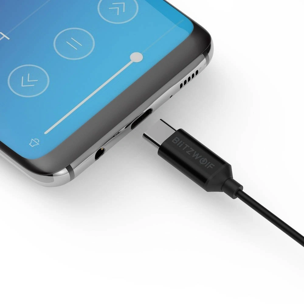 Słuchawki przewodowe BlitzWolf BW-ES5, USB-C, 1.2 m (czarne)