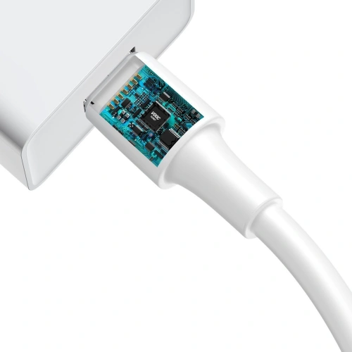 Kup Kabel USB-C Baseus White Series, VOOC, QC, 5A, 2m (biały) - BSU1761WHT - {ean13} - Sklep Home Screen