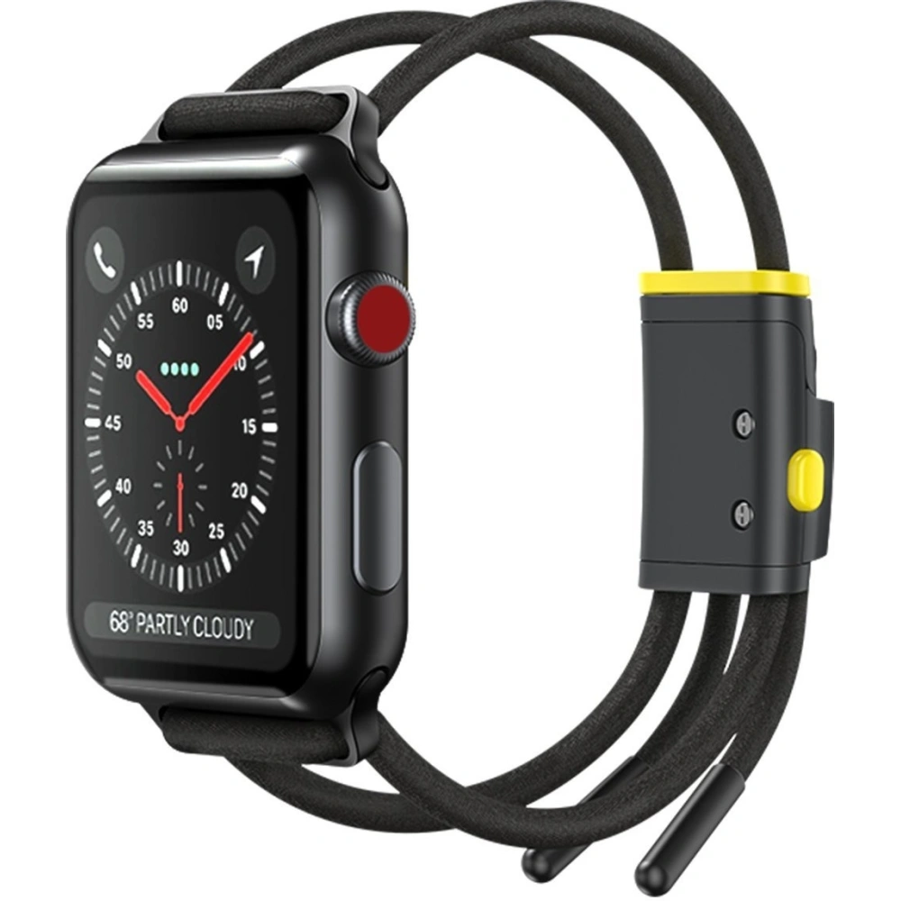 Pasek Baseus Lets Go do Apple Watch 4/5/6/7/SE/8/9/10 40/41/42mm (szaro-żółty)