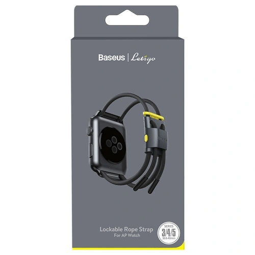 Kup Pasek Baseus Lets Go do Apple Watch 4/5/6/7/SE/8/9/10 40/41/42mm (szaro-żółty) - BSU1762GRYYEL - {ean13} - Sklep Home Screen