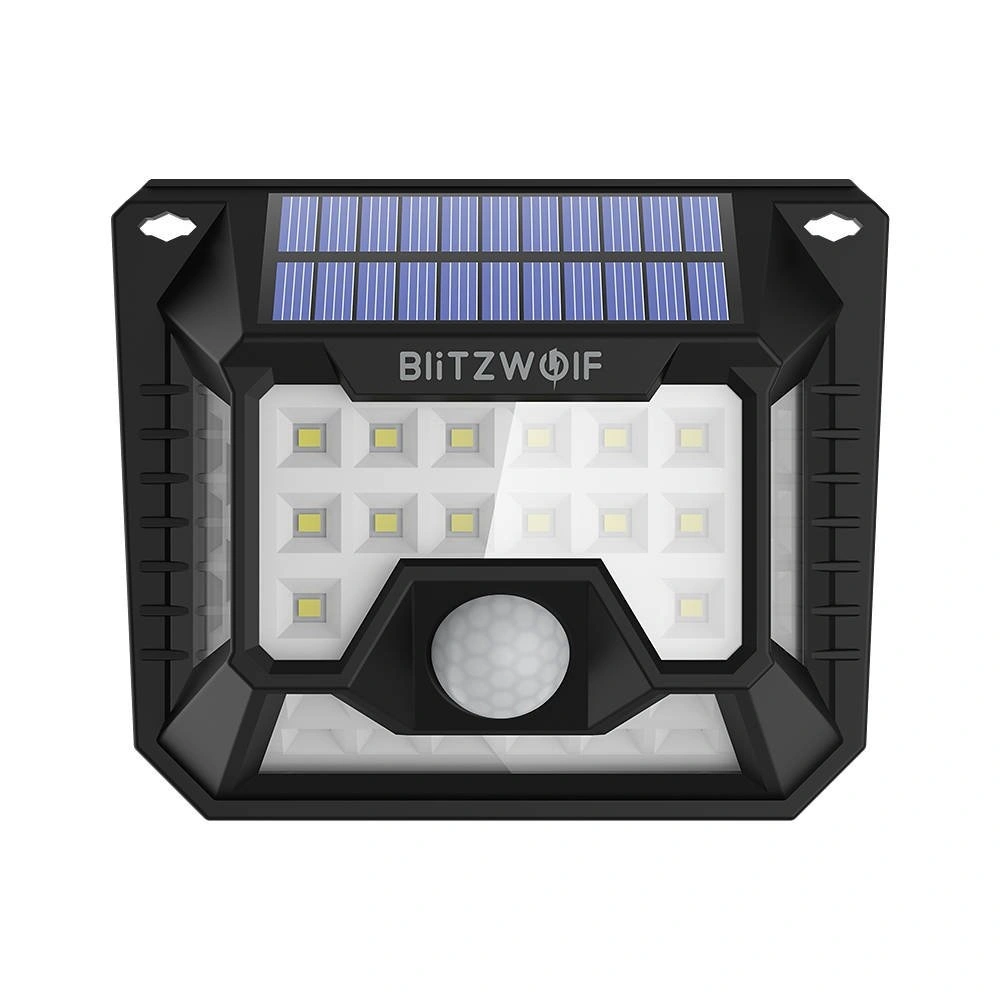 Zewnętrzna lampa solarna LED Blitzwolf BW-OLT3 z czujnikiem zmierzchu i zmierzchu, 1200mAh (2 sztuki)