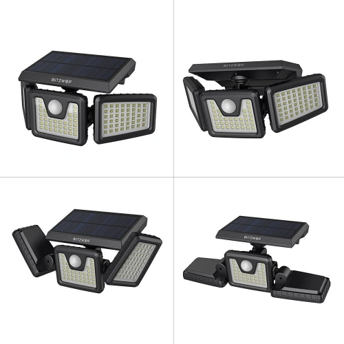 Buy External Blitzwolf LED solar lamp BW-OLT4 with dusk and twilight sensor, 1800mAh - BLZ290 - {ean13} - Home Screen Store Europe