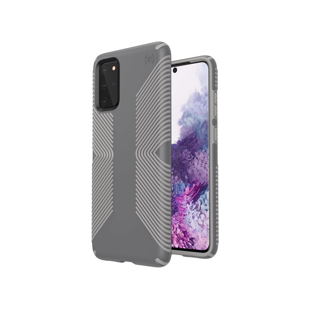 Etui Speck Presidio Grip Samsung Galaxy S20+ Plus z powłoką MICROBAN Graphite Grey/Cathedral Grey