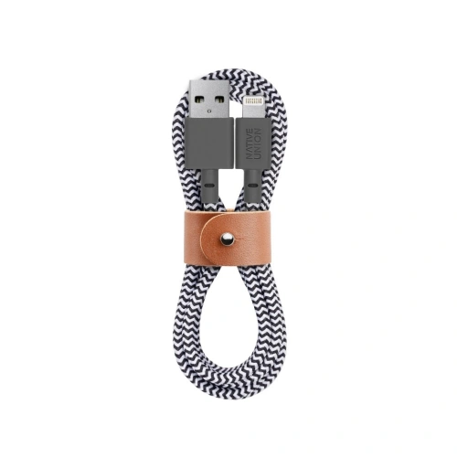 Buy Native Union Belt Cable Lightning 1.2m (zebra) - NTU043ZEB - {ean13} - Home Screen Store Europe