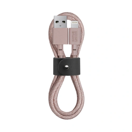 Kup Native Union Gürtelkabel Lightning mit Lederschließe 1,2m (rosa) - NTU047RS - {ean13} - Sklep Home Screen
