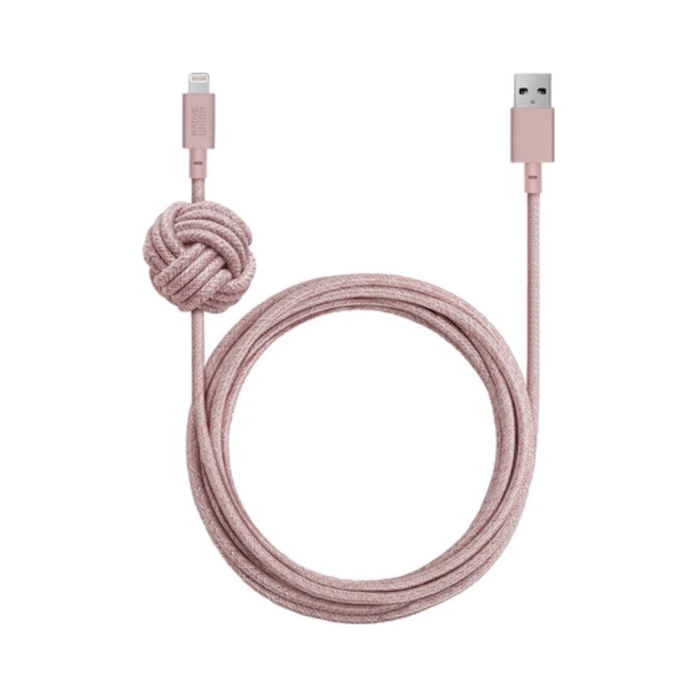 Kabel Native Union Night Cable Lightning z węzłem 3m (rose)