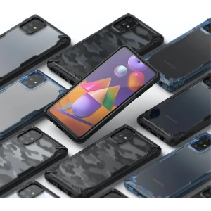 Kup Etui Ringke Fusion-X Samsung Galaxy M31s Camo (Moro) Negru - RGK1279MOB - {ean13} - Sklep Home Screen