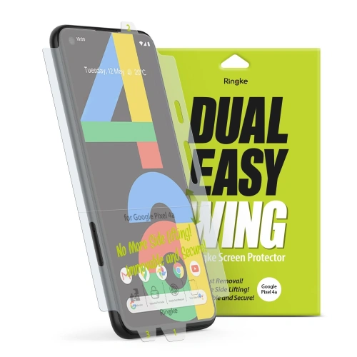 Kup Hidrogél fólia Ringke Dual Easy Wing Full Cover Google Pixel 4a [2 PACK] - RGK1291 - {ean13} - Sklep Home Screen