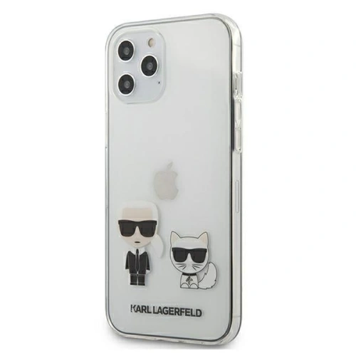 Kup Karl Lagerfeld Apple Tasche KLHCP12LCKTR iPhone 12 Pro Max Hartschale Transparent Karl & Choupette - KLD315CL - {ean13} - Sklep Home Screen