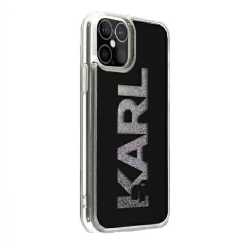 Kup Etui Karl Lagerfeld KLHCP12LKLMLBK Apple iPhone 12 Pro Max negru/black hardcase Karl Logo Glitter - KLD320BLK - {ean13} - Sklep Home Screen