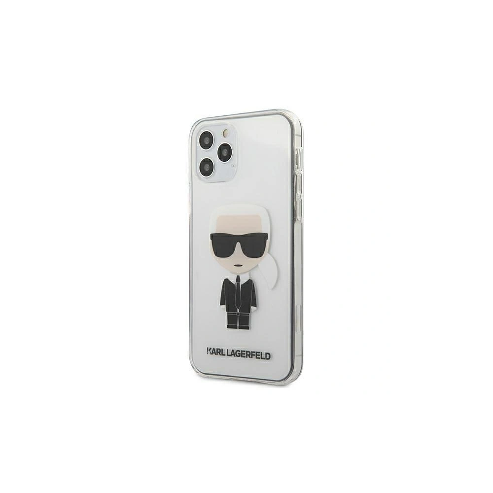 Etui Karl Lagerfeld KLHCP12LKTR Apple iPhone 12 Pro Max hardcase Transparent Karl`s Head
