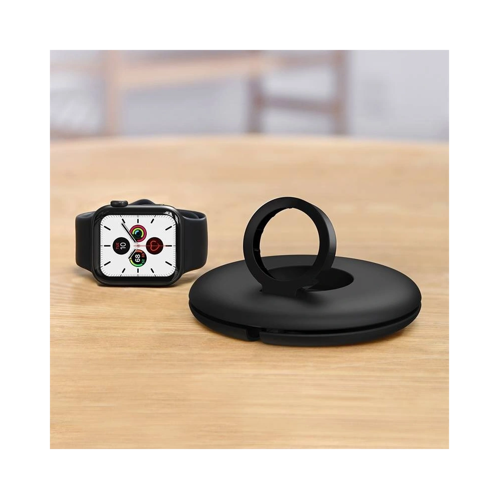 Baseus Planet organizer na ładowarkę do Apple Watch (czarna)
