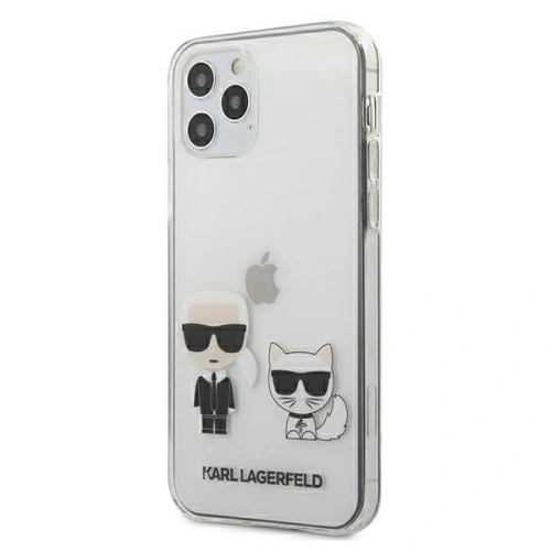 Kup Karl Lagerfeld Apple Tasche KLHCP12MCKTR iPhone 12/12 Pro Hartschale Transparent Karl & Choupette - KLD330CL - {ean13} - Sklep Home Screen