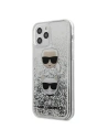 Kup Etui Karl Lagerfeld KLHCP12MKCGLSL Apple iPhone 12/12 Pro srebrny/silver hardcase Liquid Glitter Karl&Choupette - KLD334SLV - {ean13} - Sklep Home Screen