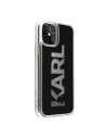 Karl Lagerfeld Apple Tasche KLHCP12MKLMLBK iPhone 12/12 Pro schwarz/schwarz Hartschale Karl Logo Glitter