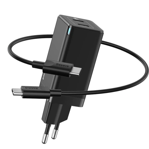 Kup Baseus Ladegerät GaN2 C+C, 45W, EU (schwarz) - BSU1769BLK - {ean13} - Sklep Home Screen