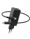 Hálózati töltő Baseus GaN2 C+C, 45W, EU (fekete)