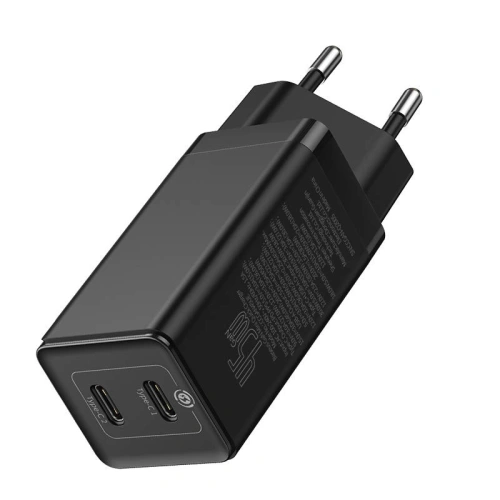 Kup Baseus Ladegerät GaN2 C+C, 45W, EU (schwarz) - BSU1769BLK - {ean13} - Sklep Home Screen