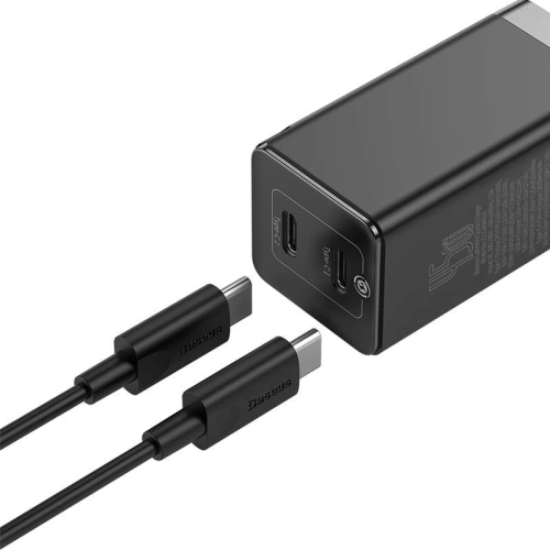 Kup Baseus Ladegerät GaN2 C+C, 45W, EU (schwarz) - BSU1769BLK - {ean13} - Sklep Home Screen