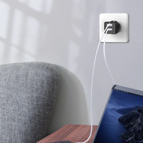 Buy Baseus quick charger GaN2 C+C, 45W, EU (black) - BSU1769BLK - {ean13} - Home Screen Store Europe