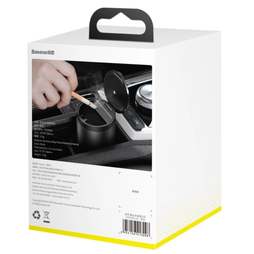 Kup Baseus Auto-Aschenbecher Auto-Aschenbecher mit LED-Licht (schwarz) - BSU1770BLK - {ean13} - Sklep Home Screen