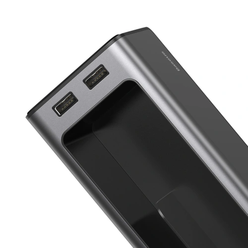 Kup Baseus Deluxe Metalowy organizer samochodowy z uchwytem na kubek, 2x ładowanie USB (czarny) - BSU1771BLK - {ean13} - Sklep Home Screen