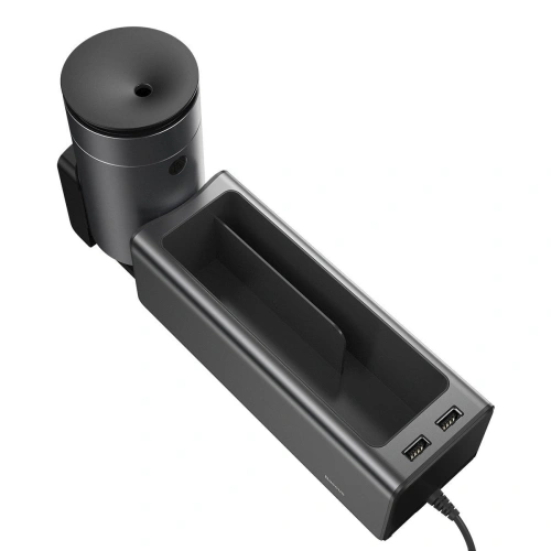 Kup Baseus Deluxe kovový automobilový organizér s držákem na hrnek, 2x USB nabíjení (černý) - BSU1771BLK - {ean13} - Sklep Home Screen