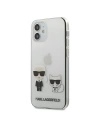 Karl Lagerfeld Apple Tasche KLHCP12SCKTR iPhone 12 mini Hartschale Transparent Karl & Choupette