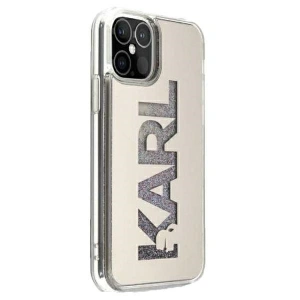 Kup Etui Karl Lagerfeld KLHCP12SKLMLGR Apple iPhone 12 mini ezüst/silver keménytok Tükör Folyékony Csillogás Karl - KLD349SLV - {ean13} - Sklep Home Screen