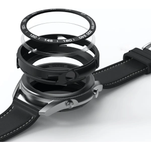 Etui Ringke Air Sports + nakładka Ringke Bezel Styling Samsung Galaxy Watch 3 45mm Black GW3-45-10